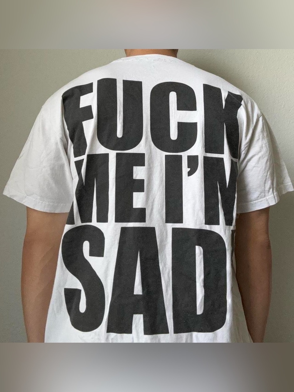 Sad Boyz Exclusive Graphics White Tee Shirt